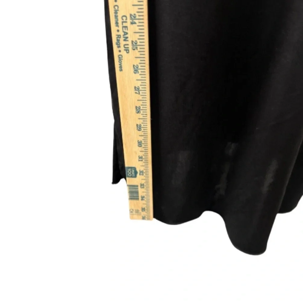 Vintage Girls Large Little Black Dress V-Neck‎ Fit And Flare Party Womens XS LBD